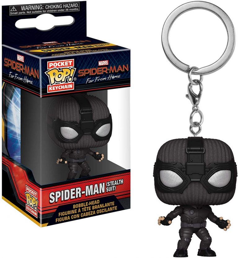 Funko Marvel SpiderMan (Stealth Suit) Pocket POP Keychain