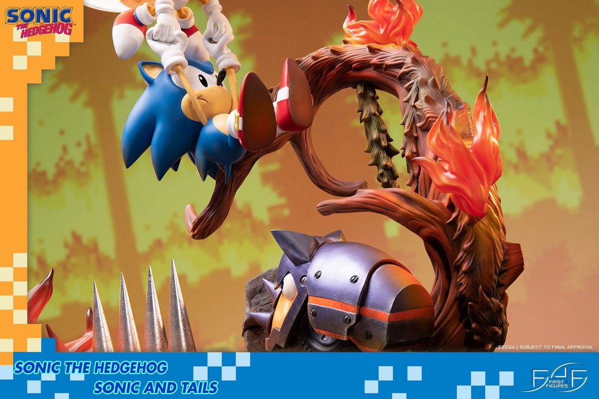 Sonic the Hedgehog - Sonic & Tails - First 4 Figures Statue - Movie Mania