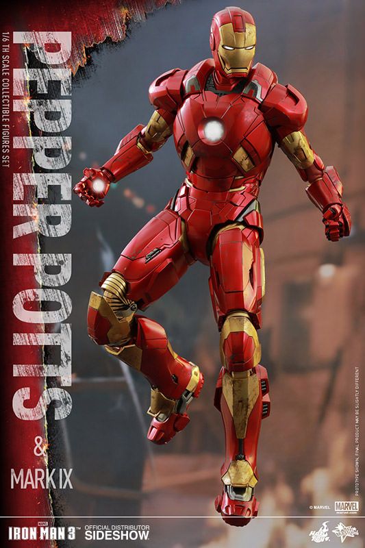 Iron Man Mark IX and Pepper Potts